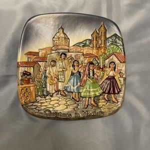Vintage Christmas in Mexico Collectible Plate John Beswick Royal Doulton 1973